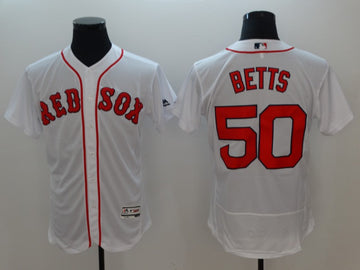 Mookie Betts Boston Red Sox white jersey