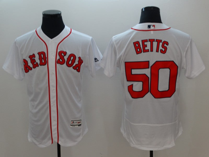 Mookie Betts Boston Red Sox white jersey