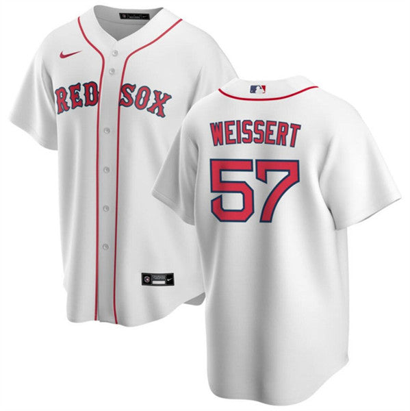 Greg Weissert Boston Red Sox white jersey