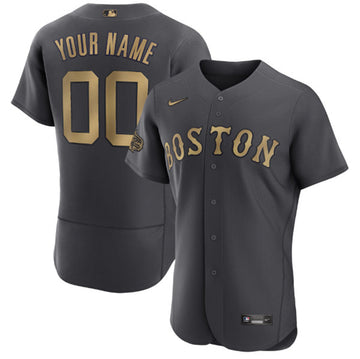 Custom Boston Red Sox charcoal All-Star jersey