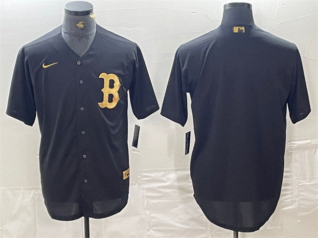 Custom Boston Red Sox black jersey