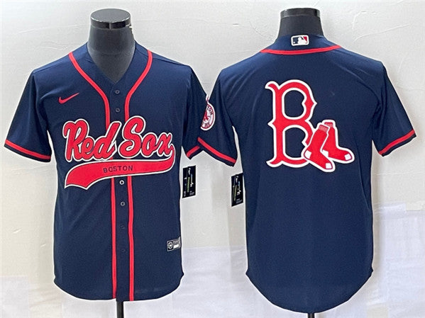 Custom Boston Red Sox navy jersey