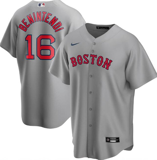 Boston Red Sox grey jersey