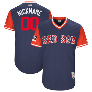 Majestic Royal-Light Boston Red Sox jersey