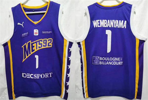 Boulogne-Levallois Metropolitans purple jersey