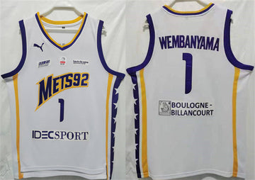 Boulogne-Levallois Metropolitans white jersey