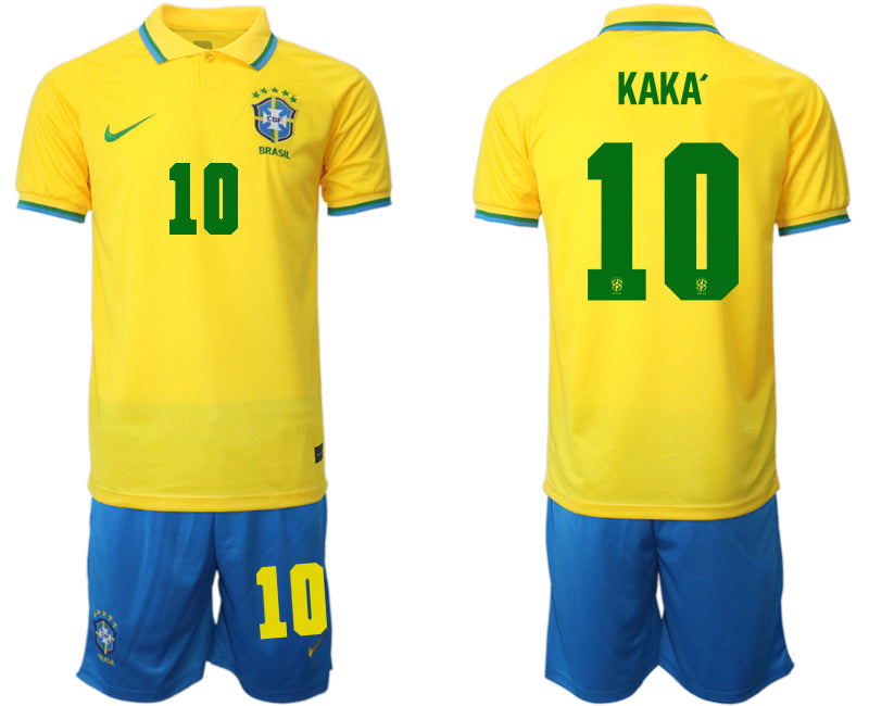 Kaka Brazil National Team yellow Home jersey