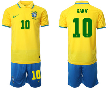 Kaka Brazil National Team yellow Home jersey