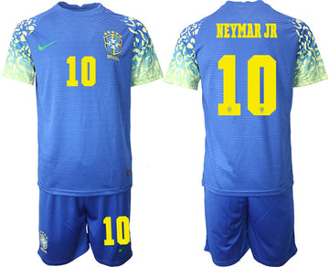 Neymar Jr Brazil National Team blue Away jersey