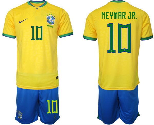 Neymar Jr Brazil National Team yellow Home jersey
