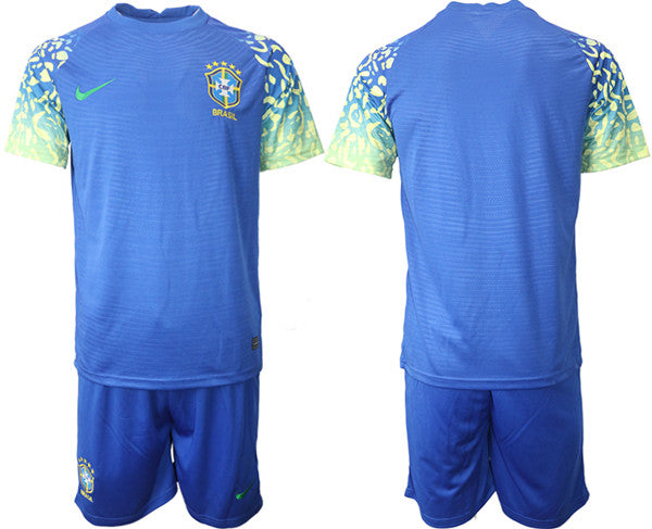 Custom Brazil National Team blue Away jersey