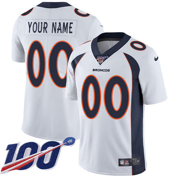 Broncos 100th Season White Jersey