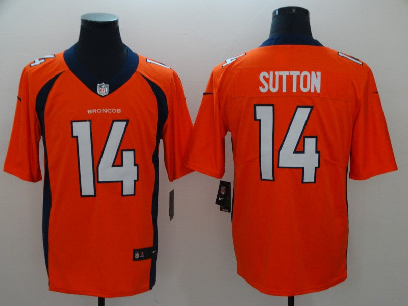 Broncos #14 Courtland Sutton Orange Jersey