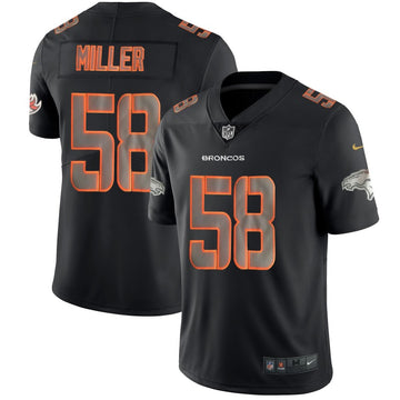 Broncos #58 Von Miller 2018 Black Impact Jersey