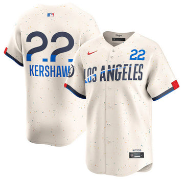 Clayton Kershaw Los Angeles Dodgers cream City Connect jersey