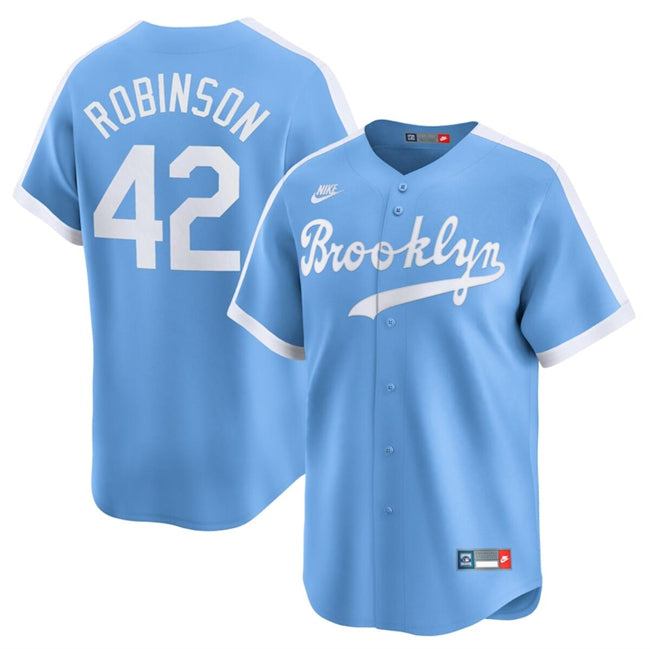 Jackie Robinson Los Angeles Dodgers blue Throwback jersey
