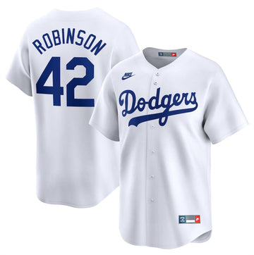 Jackie Robinson Los Angeles Dodgers white Throwback jersey