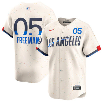 Freddie Freeman Los Angeles Dodgers cream City Connect jersey