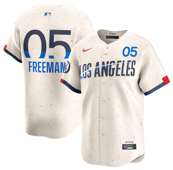 Freddie Freeman Los Angeles Dodgers cream City Connect jersey