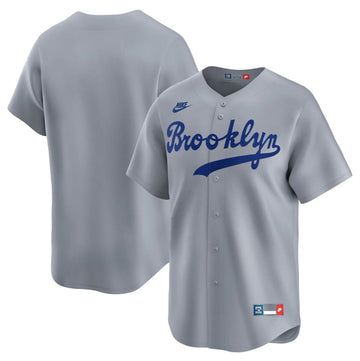 Custom Los Angeles Dodgers gray Throwback jersey