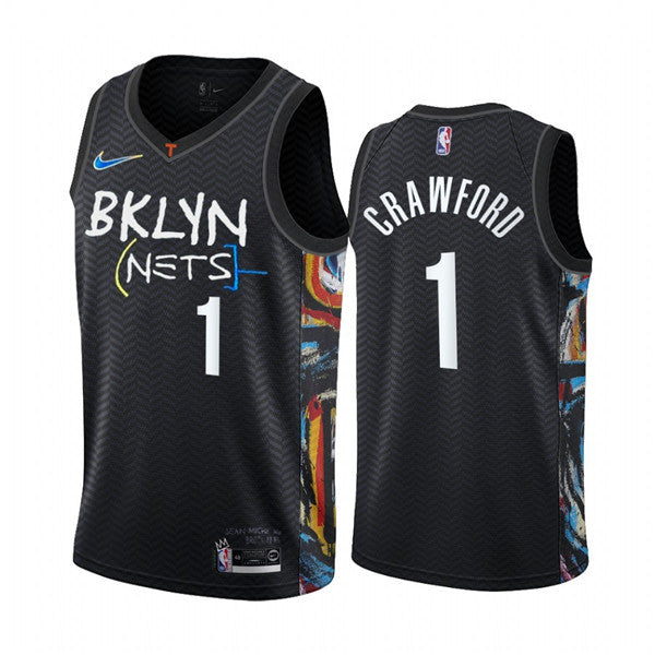 Jamal Crawford Brooklyn Nets black City Edition jersey