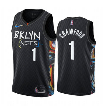 Jamal Crawford Brooklyn Nets black City Edition jersey