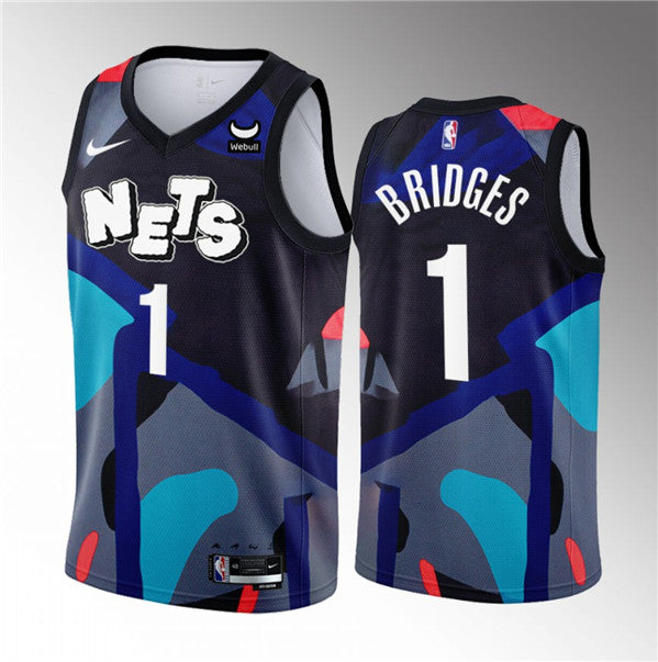 Mikal Bridges Brooklyn Nets black City Edition jersey
