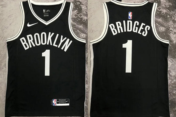 Mikal Bridges Brooklyn Nets black jersey