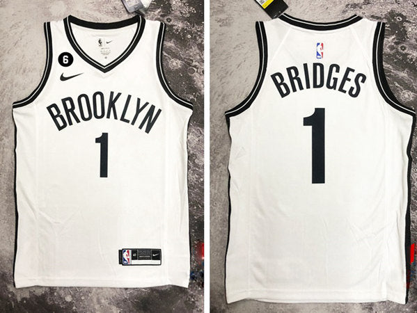 Mikal Bridges Brooklyn Nets white jersey