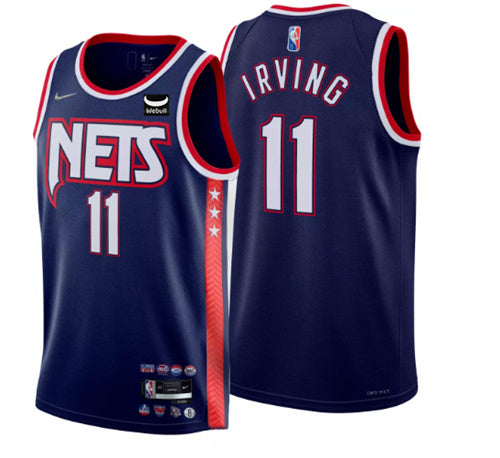 Kyrie Irving Brooklyn Nets navy City Edition jersey