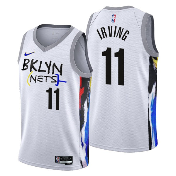 Kyrie Irving Brooklyn Nets white City Edition jersey