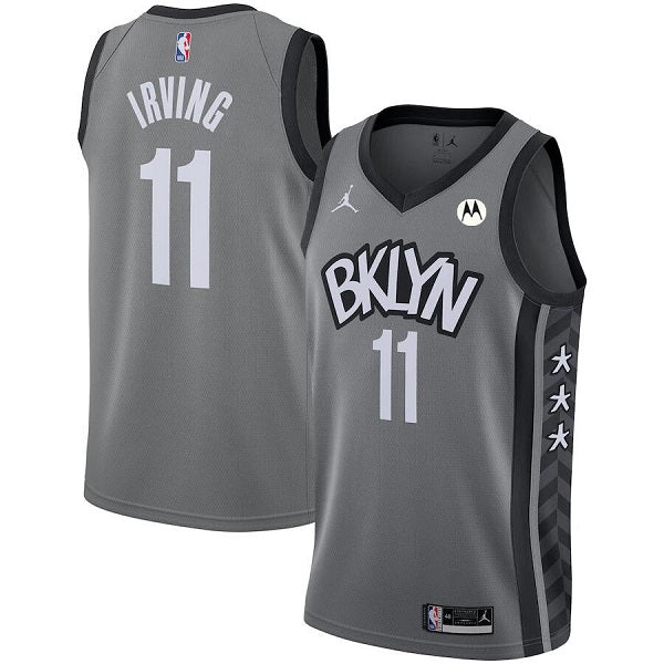 Kyrie Irving Brooklyn Nets grey jersey