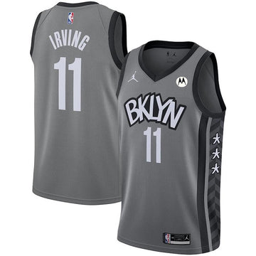 Kyrie Irving Brooklyn Nets grey jersey