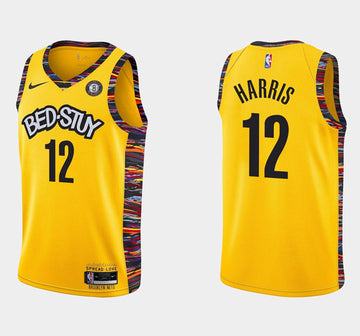 Joe Harris Brooklyn Nets yellow jersey