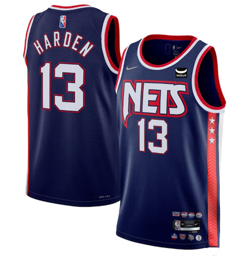 James Harden Brooklyn Nets navy City Edition jersey