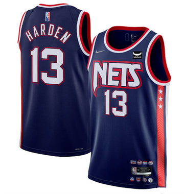 James Harden Brooklyn Nets navy City Edition jersey
