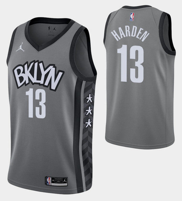 James Harden Brooklyn Nets grey jersey