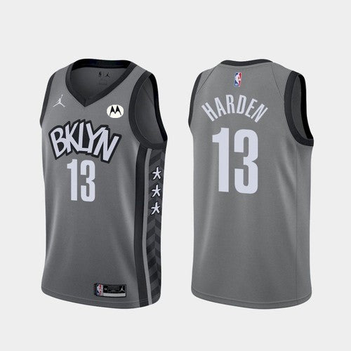 James Harden Brooklyn Nets grey jersey