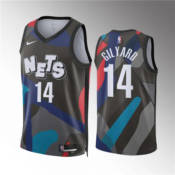 Jacob Gilyard Brooklyn Nets black City Edition jersey