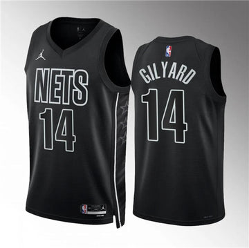 Jacob Gilyard Brooklyn Nets black jersey