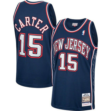 Vince Carter Brooklyn Nets navy Throwback jersey