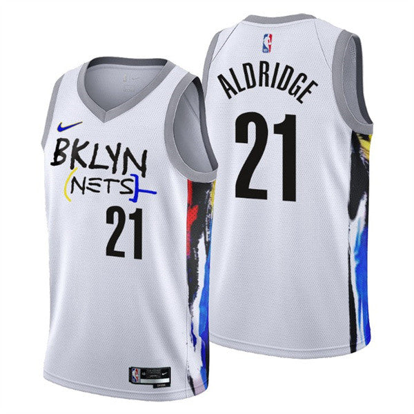LaMarcus Aldridge Brooklyn Nets white City Edition jersey