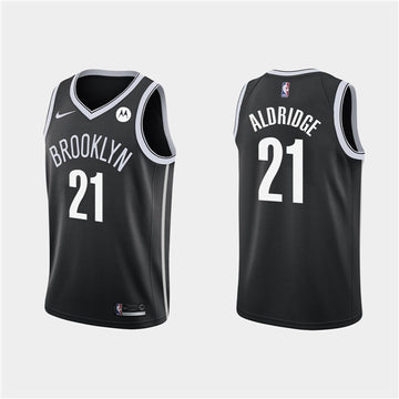 LaMarcus Aldridge Brooklyn Nets black jersey
