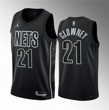 Noah Clowney Brooklyn Nets black jersey