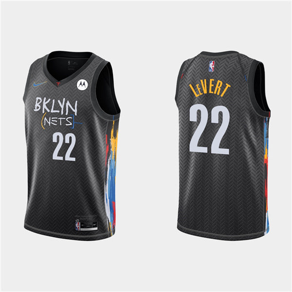 Caris LeVert Brooklyn Nets black City Edition jersey