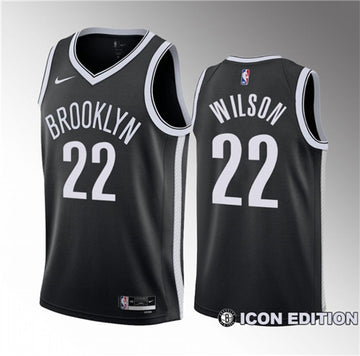 Jalen Wilson Brooklyn Nets black jersey