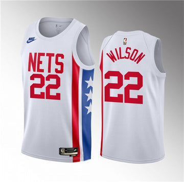 Jalen Wilson Brooklyn Nets white Classic jersey