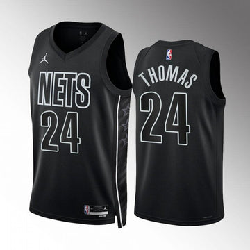 Cam Thomas Brooklyn Nets black jersey