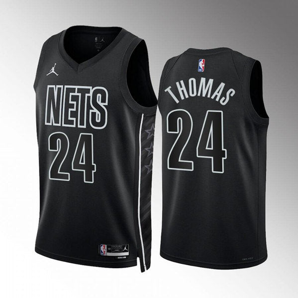 Cam Thomas Brooklyn Nets black jersey