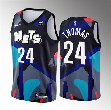 Cam Thomas Brooklyn Nets black City Edition jersey